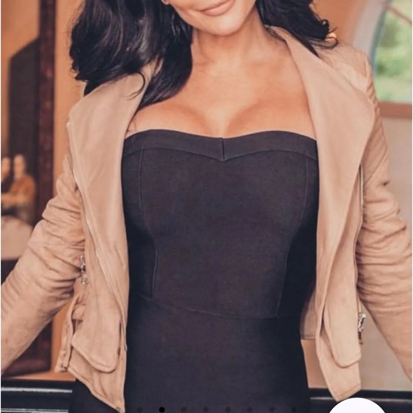 Nwot Ivory & Chain Moto $189 Jacket - Picture 5 of 6